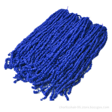 High Quality Freetress Spring Twist Locs Curly Fluffy Passion Twist Synthetic Braiding Hair Extensions Crochet Braids For Women